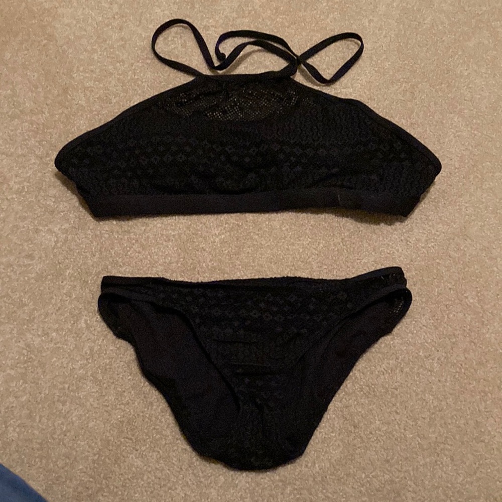 Black APT. 9 Crochet Bikini